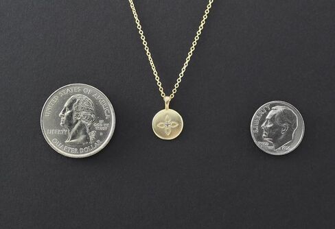 A Charmed Impression Gold Lotus Crystal Disc Necklace - To My Daughter Gift in Saudi Arabia