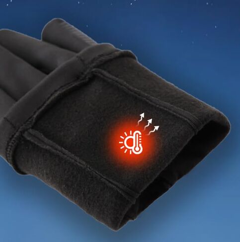 INOGIH Winter Full Finger Liner Thermal Warm Touch Screen Cyling Gloves Windproof Warm Anti-Slip Gloves for Running, Biking, Workout in Saudi Arabia