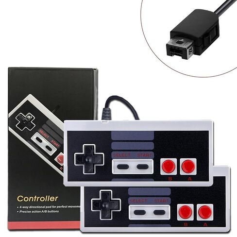 acisan 2-Pack Classic Wired Controllers – Compatible with Mini Console & Classic Edition (2016/2018 Remake) with 9.8FT Cable for Enhanced Gaming Experience in Saudi Arabia