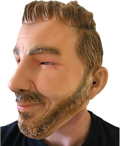Human Face Male Latex Mask Celebrity Full Head Mask Halloween Costume Props in Saudi Arabia