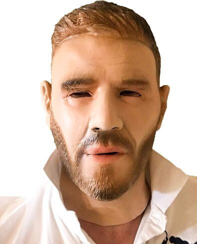 Human Face Male Latex Mask Celebrity Full Head Mask Halloween Costume Props in Saudi Arabia