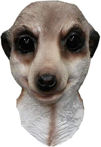 HENGYUTOYMASK Wild Safari Meerkat Mask, Wildlife Latex Masks Animal Carnival Party Mask Halloween Costume Party in Saudi Arabia