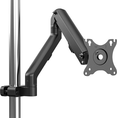 Pole Mount Monitor Arm Easy Clamp-on VESA Mount for 17"-32" Screens Supports up to 17.6 lbs Compatible with 75x75 and 100x100 VESA Perfect Solution When Wall or Desk Mounting Isn't Possible in Kuwait
