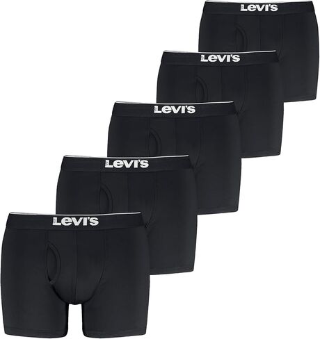 Levi's mens 5-pack Microfiber Boxer Brief, Moisture Wicking, Ultra Soft Feel, Tag-free in Saudi Arabia