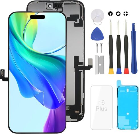 for iPhone 15 Screen Replacement Kit Full Assembly(A3090 A2846 A3089 A3092) withTrue Tone, iPhone 15 LCD Display Digitizer Screen with 3D Touch Digitizer and Repair Tools Kit in Saudi Arabia