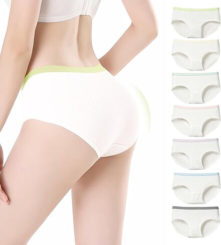 Viraélive Women’s Disposable Cotton Underwear 7-Pack, Individually Wrapped Breathable Travel Panties, Soft Real-Fit Briefs in Saudi Arabia