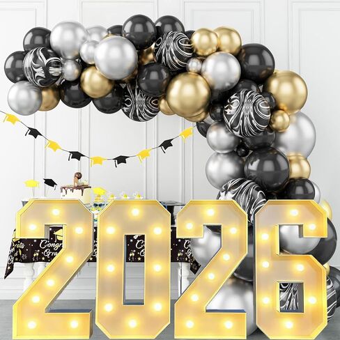 2.3FT Marquee Numbers Lights 2026 Sign, Light up letters for New Year Decorations 2026 Graduation Decoration, Class of 2026 for College High School Senior Kindergarten Graduation Party Favor Supplies in Saudi Arabia