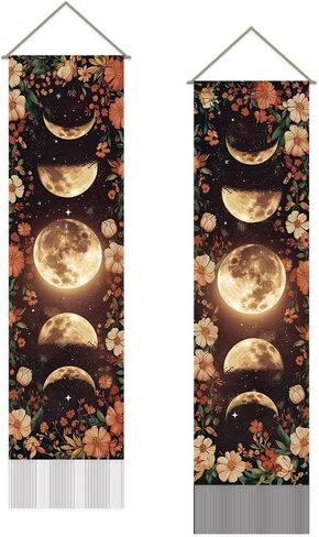 SUPERDANT Aztec Pattern Tapestry Modern Aesthetics Wall Art Wall Blanket Pack of 2 Tapestries with Tassel Design for Living Room Bedroom Dorm Backdrop Decorations Gifts for Christmas Black Beige in Saudi Arabia