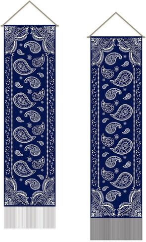 SUPERDANT Aztec Pattern Tapestry Modern Aesthetics Wall Art Wall Blanket Pack of 2 Tapestries with Tassel Design for Living Room Bedroom Dorm Backdrop Decorations Gifts for Christmas Black Beige in Saudi Arabia