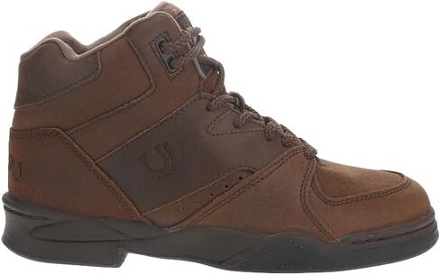 Roper Mens Horseshoe Round Toe Lace Up Casual Boots Ankle - Brown in Saudi Arabia