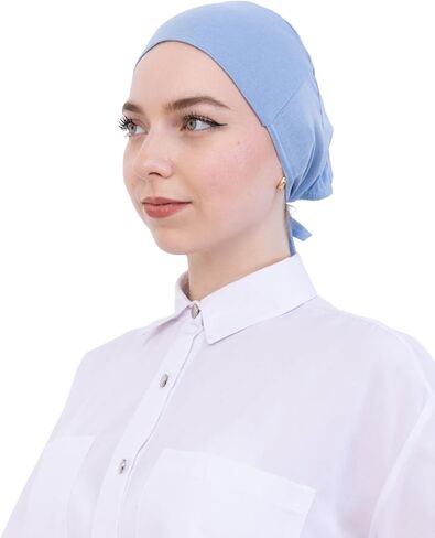 Prien Soft Undercap Hijab for Women, Cotton Islamic Bonnet, Muslim Head Scarf Inner Cap for Prayer Wear, Turban Hat Ramadan in Saudi Arabia