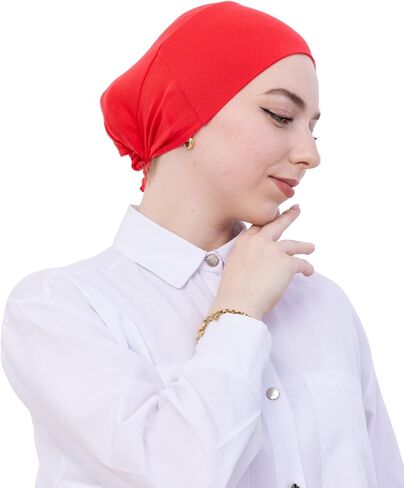 Prien Soft Undercap Hijab for Women, Cotton Islamic Bonnet, Muslim Head Scarf Inner Cap for Prayer Wear, Turban Hat Ramadan in Saudi Arabia