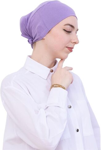 Prien Soft Undercap Hijab for Women, Cotton Islamic Bonnet, Muslim Head Scarf Inner Cap for Prayer Wear, Turban Hat Ramadan in Saudi Arabia