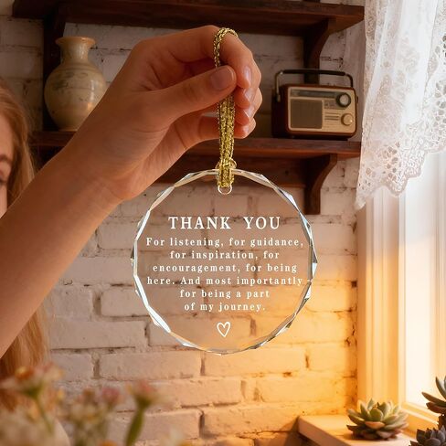 Thank You Keepsake, Thank You Gift, Crystal Christmas Ornament, Coworker Gift, Gifts to Say Thanks, Gifts for Friend, Bridesmaid, Mum & Teacher in Saudi Arabia