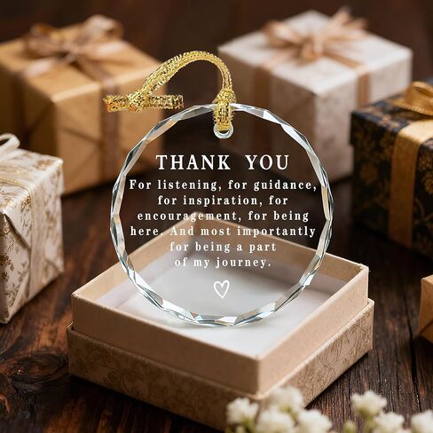 Thank You Keepsake, Thank You Gift, Crystal Christmas Ornament, Coworker Gift, Gifts to Say Thanks, Gifts for Friend, Bridesmaid, Mum & Teacher in Saudi Arabia