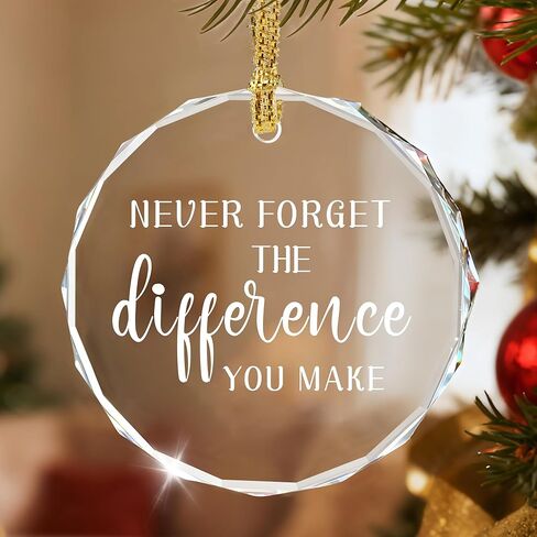 Thank You Keepsake, Thank You Gift, Crystal Christmas Ornament, Coworker Gift, Gifts to Say Thanks, Gifts for Friend, Bridesmaid, Mum & Teacher in Saudi Arabia