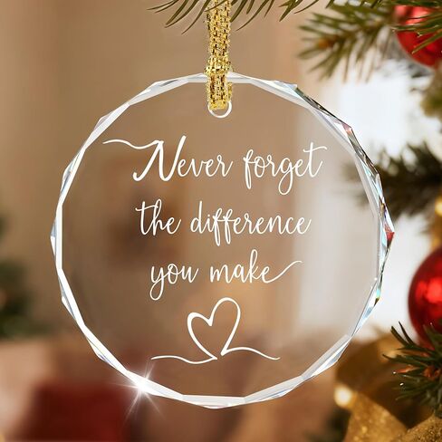 Thank You Keepsake, Thank You Gift, Crystal Christmas Ornament, Coworker Gift, Gifts to Say Thanks, Gifts for Friend, Bridesmaid, Mum & Teacher in Saudi Arabia