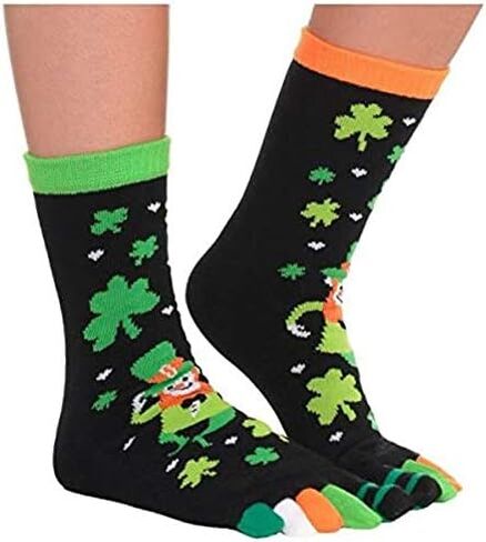 Amscan St. Patrick's Day Toe Sock, 14", Multi Color in Saudi Arabia