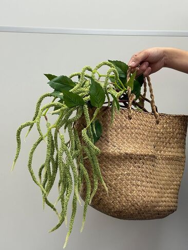 QFSH 3Pcs Artificial Amaranthus Flower Fake Hanging Green for Wedding Bouquets Home Decor Arrangement Photo Props Party Decoration 37''(Green) in Saudi Arabia