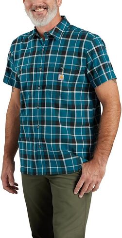 حذاء Carhartt الرجالي القوي المرن&Reg؛ مقاس مريح وخفيف الوزن ومطبوع بأكمام قصيرة - 106139-I26 XX- Navy in Saudi Arabia