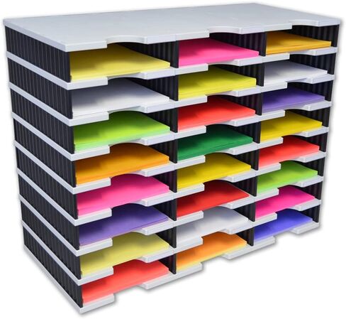 Ultimate Office TierDrop Storage Drawers Measure 9w x 12d x 4 3/4 Inches High for Desk Accessories and Supplies, Set of 3, Includes Color-Coded Finger Rings for Fast and Easy Access to Contents in Kuwait