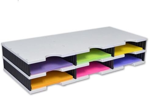 Ultimate Office TierDrop Storage Drawers Measure 9w x 12d x 4 3/4 Inches High for Desk Accessories and Supplies, Set of 3, Includes Color-Coded Finger Rings for Fast and Easy Access to Contents in Kuwait