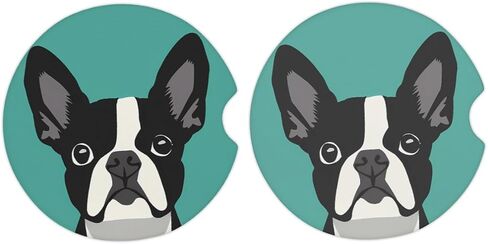 Car Coaster 2 Pack Tennis Ball Pattern Car Coaster for Drinks Absorbent Ceramic Cup Holder Coaster for Men Women Removal Cute Car Accessories 2.56in in Kuwait