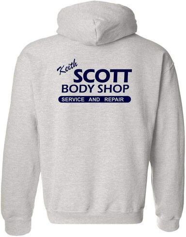 طباعة خلفية - Keith Scott Body Shop - بلوفر بغطاء للرأس للجنسين، رياضي in Kuwait