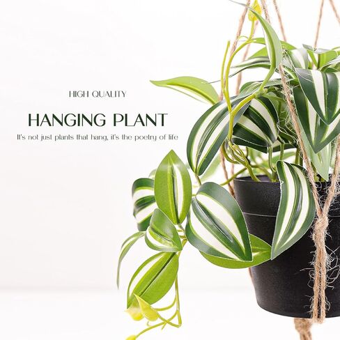 Kepfire 2 Pack Fake Hanging Plants with Pot Natural Artificial Faux Greenery Plant with Ivy Leaves for Garden Backyard Living Room Wedding Indoor Outdoor Decoration in Saudi Arabia