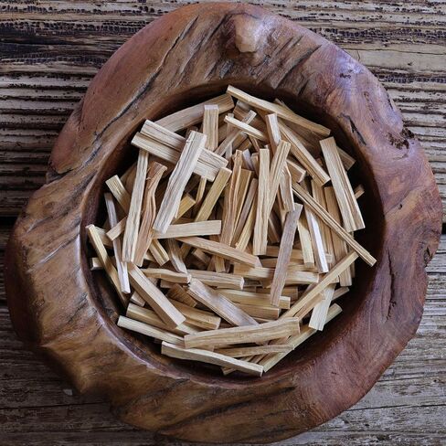 أعواد تلطيخ خشب الصندل الأبيض - ألبوم سانتالوم طبيعي 100% من مصادر أخلاقية - يُستخدم مع الفحم أو مباخر البخور الكهربائية - عطر خشبي كريمي (1 أونصة) in Kuwait