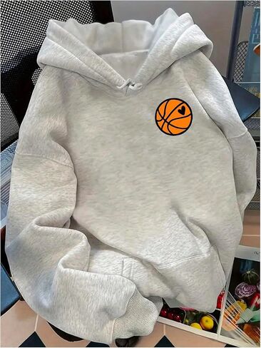 Milumia Women's Graphic Hoodie Sweatshirt Drawstring Long Sleeve Loose Pullover Tops in Saudi Arabia