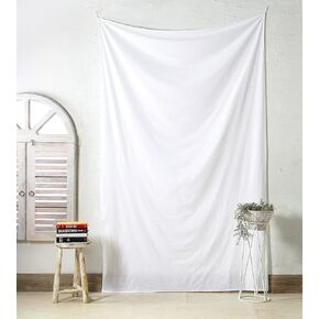 Popular Handicrafts Blank Tapestry, Plain Sublimation Printing Tapestries Wall Hanging Decorative for Bedroom Living Room Dorm College 55x90 Inch (140cm x 229cm) White in Kuwait