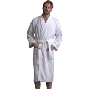 TOWELNROBE - Men's Robe, Turkish Terry Bathrobe, Cotton Kimono Spa Bathrobe in Saudi Arabia