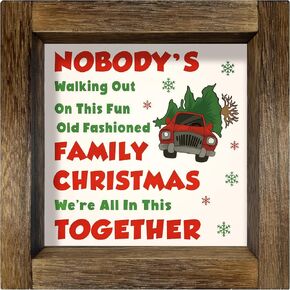 National Lampoon's Christmas Vacation Decorations, Christmas Vacation Decor Wooden Sign Table Wall Bathroom Tiered Tray Decor Gift Decorations Indoor (Nuthouse) in Saudi Arabia