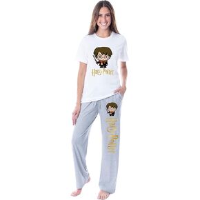 Harry Potter Womens' Wizarding World Chibi Character Sleep Pajama Set in Kuwait