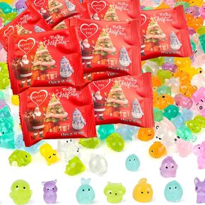نماذج Treayes Mini Glow in The Dark Animal الراتنج، حقيبة عمياء لحيوانات الراتنج الغامضة، أشكال صغيرة مضيئة في محيط المزرعة، مصغرات حيوانات لإكسسوارات الحديقة الخيالية، تصميم عشوائي (100 قطعة) in Kuwait