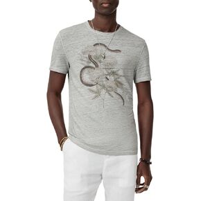John Varvatos Mens Snake Floral Tee in Saudi Arabia