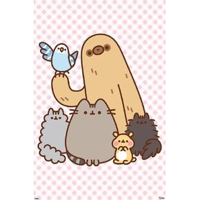 Pusheen - Group Wall Poster, 34L" x 22.4W", Unframed Version in Kuwait