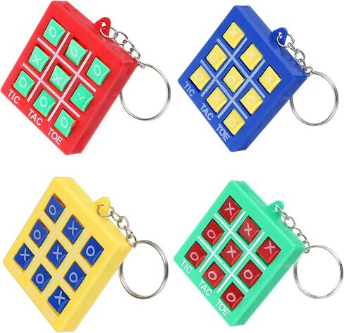 Mabor XO Tac-Toe Keychain Plastic Tac-Toe Game Pendant for Goodie Bags Mini Portable Pocket Board Keyring for Backpack Valentines Birthday Party in Saudi Arabia