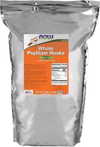 NOW Foods Supplements, Whole Psyllium Husks, Non-GMO Project Verified, Soluble Fiber, 16-Ounce in Saudi Arabia