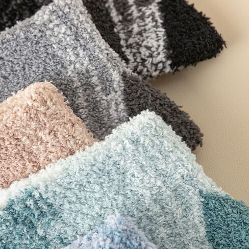 5 Pairs Fuzzy Socks for Men Cozy Plush Fluffy Socks Warm Soft Winter Holiday Christmas Gifts for Women Men in Saudi Arabia