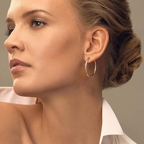 24 Pairs Women Chunky Gold Hoop Earrings Set, Hypoallergenic Fashion Personality Hoop Earrings Set, Various Small Twist Hoop Jewelry for Gift in Saudi Arabia