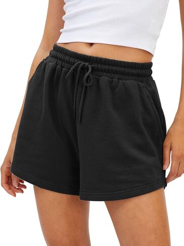 Womens Summer Shorts Casual Sweat Athletic Spring Outfits Beach Vacation Clothes Comfy Fall Fashion 2025 in Saudi Arabia