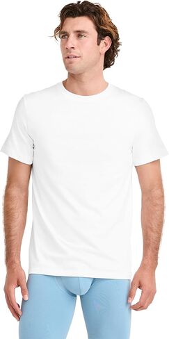 Jockey Men's Undershirt Big & Tall Classic Crew Neck Undershirt - 12 Pack, White, 2XL in Saudi Arabia