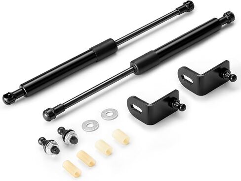 دعامات غطاء المحرك الأمامي من ARANA تدعم صدمات دعامة الغاز لعام 2018-2023 Jeep Wrangler JL 2020-2023 Jeep Gladiator غطاء محرك السيارة الأمامي غطاء محرك السيارة متوافق مع قطع غيار الأقواس، حزمة من 2 in Kuwait