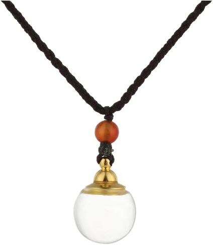 925 Sterling Silver Blood Vial Pendant Necklace for Women and Men - Glass Perfume Bottle Jewelry - Water Container Jar for Liquid Oil Diffuser in Saudi Arabia