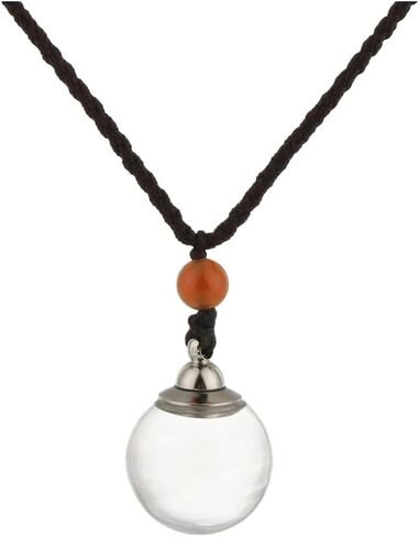 925 Sterling Silver Blood Vial Pendant Necklace for Women and Men - Glass Perfume Bottle Jewelry - Water Container Jar for Liquid Oil Diffuser in Saudi Arabia