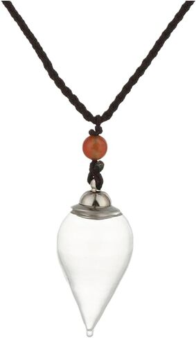 925 Sterling Silver Blood Vial Pendant Necklace for Women and Men - Glass Perfume Bottle Jewelry - Water Container Jar for Liquid Oil Diffuser in Saudi Arabia