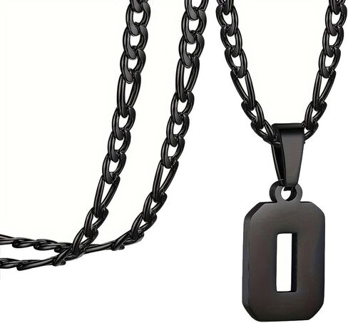 OAKKY Necklaces for Women and Men Number Chain Stainless Steel Personalized Simple Pendant Statement Jewelry in Saudi Arabia