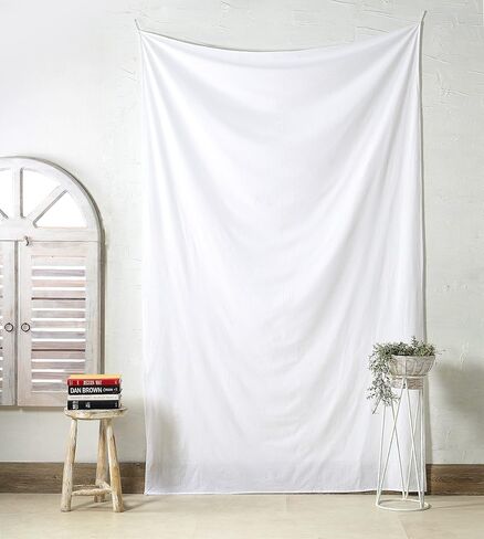 Popular Handicrafts Blank Tapestry, Plain Sublimation Printing Tapestries Wall Hanging Decorative for Bedroom Living Room Dorm College 55x90 Inch (140cm x 229cm) White in Kuwait